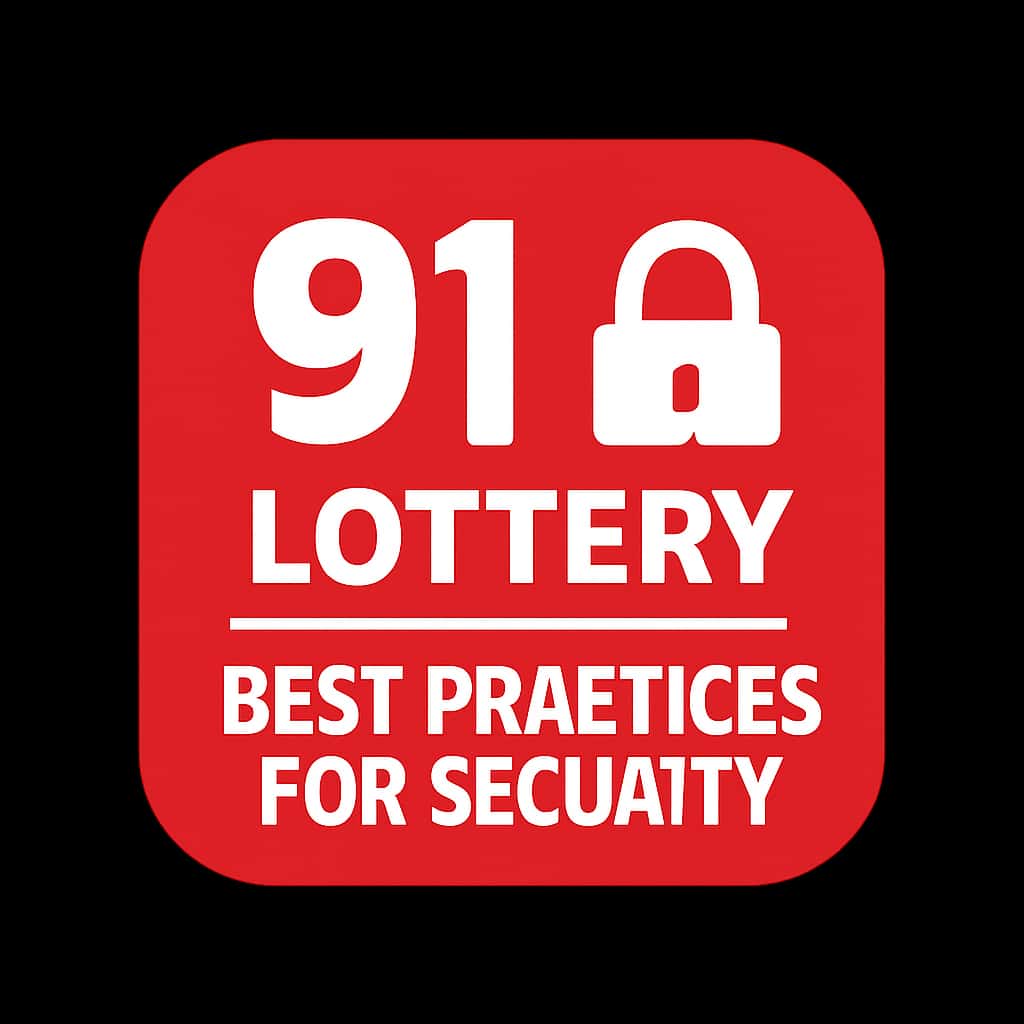 An icon representing security measures for 91 Lottery, designed in a professional style.