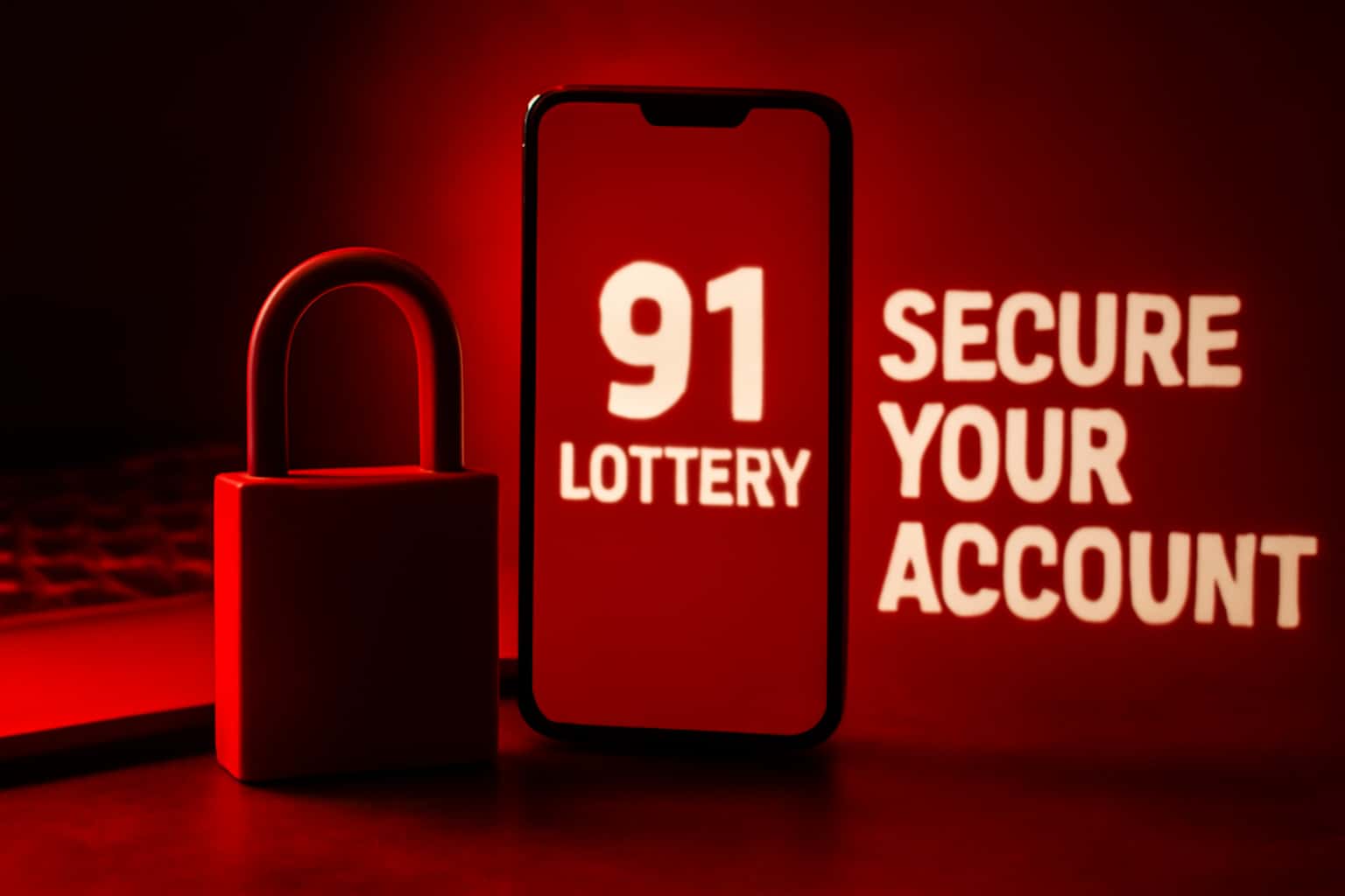 A visual representation of securing an account with digital elements.