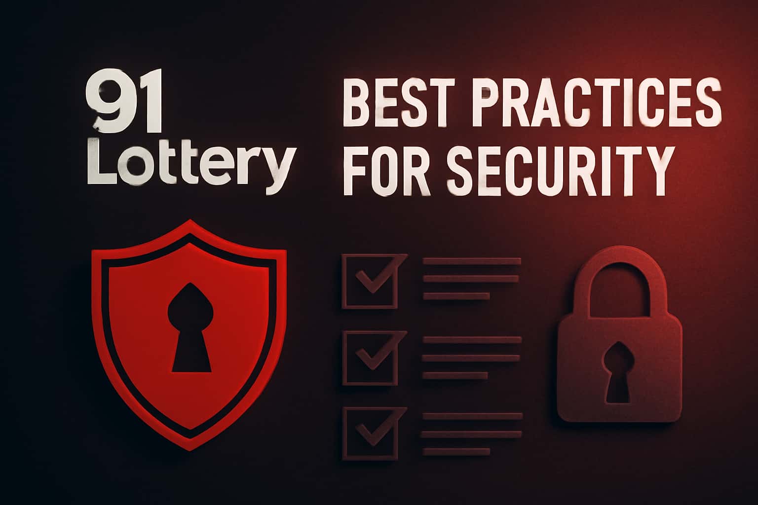 A visual representation of advanced security practices for 91 Lottery, featuring a futuristic design.