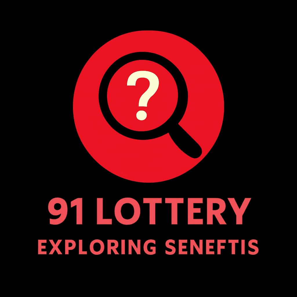 A badge illustrating the guide on 91 Lottery Benefits.