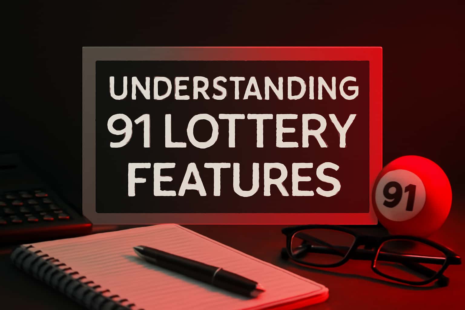 An informative scene showcasing features of the 91 Lottery.