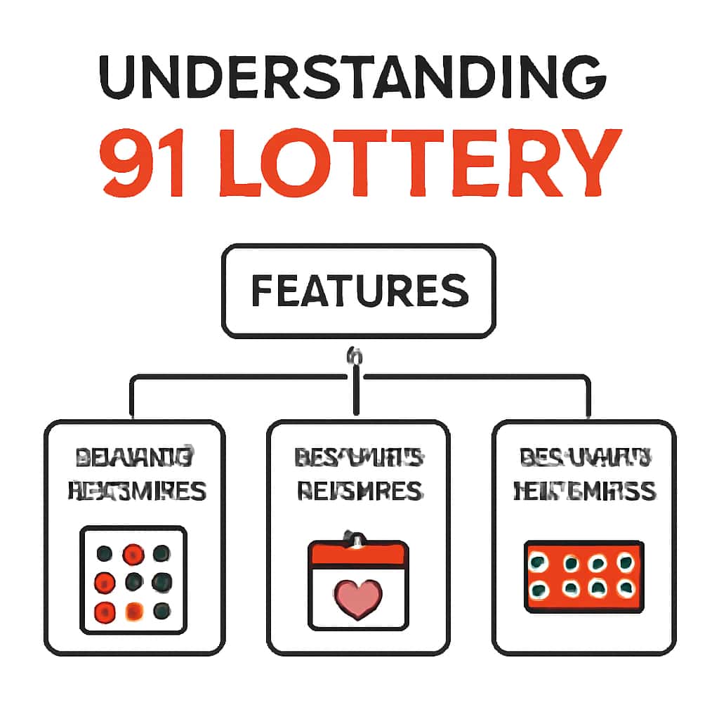 An educational diagram on 91 Lottery features.