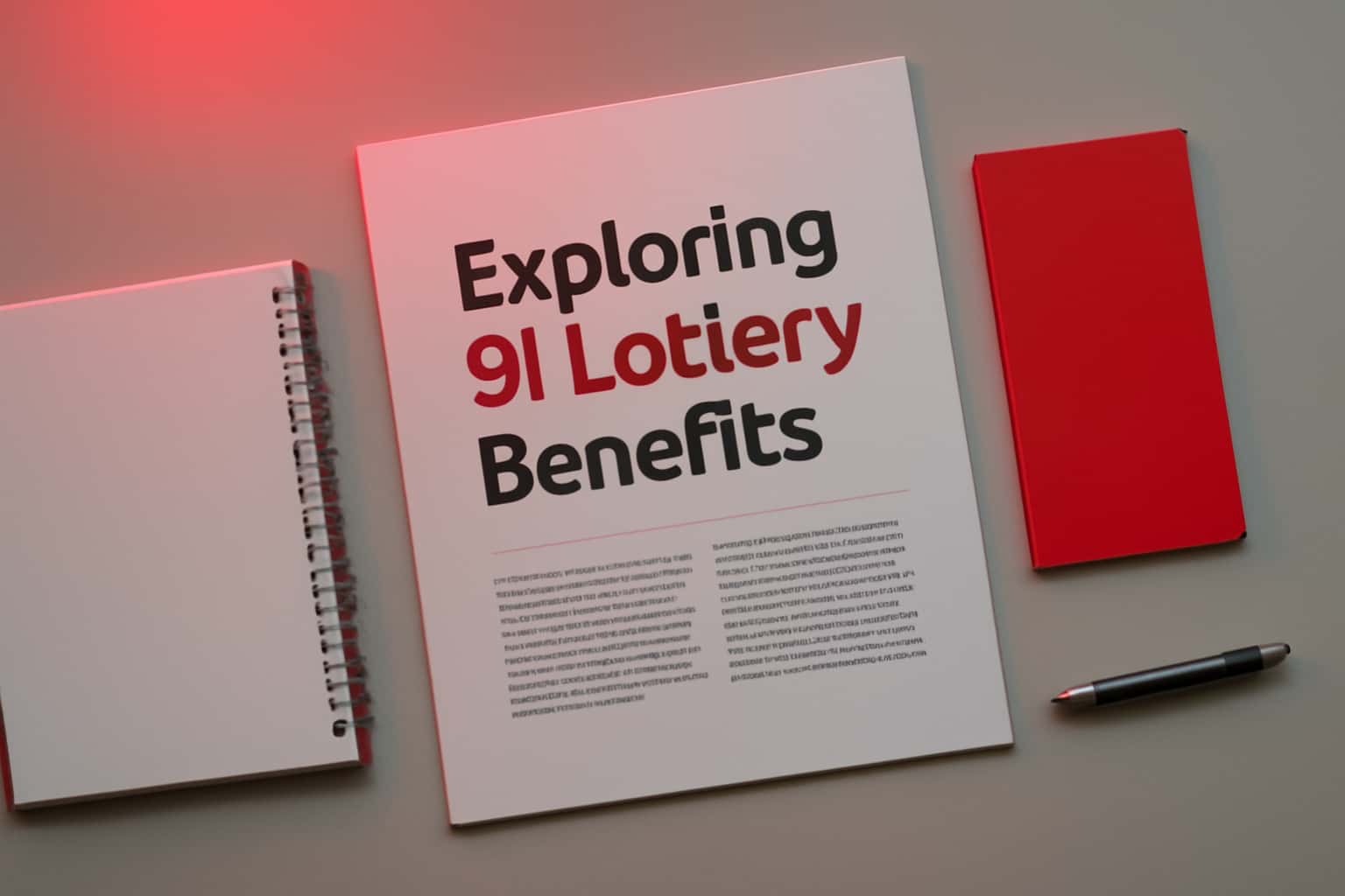 An informative visual representation highlighting the benefits of 91 Lottery.